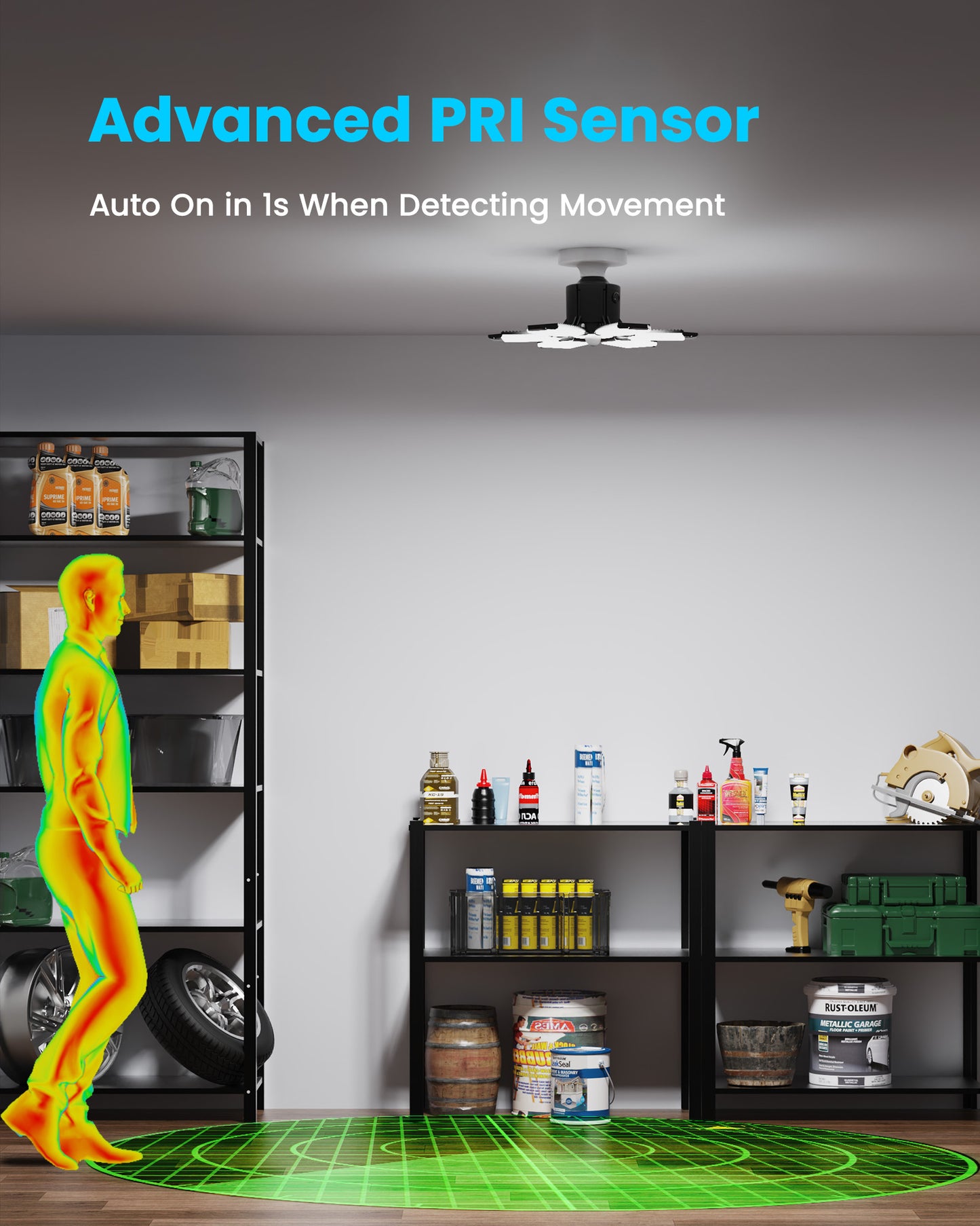 Kryoza Motion Sensor Garage Light