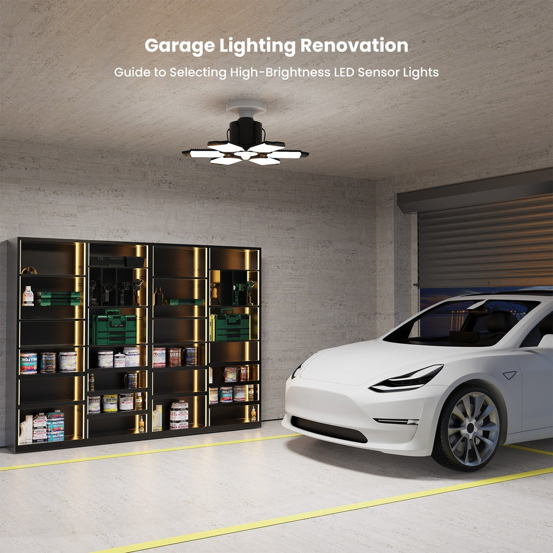 Tired of Dim Garage Lights? This Motion-Sensing LED Garage Light Solves All Your Lighting Headaches