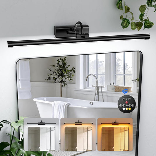 Rechargeable wireless LED vanity light - No wiring required, no drilling needed, suitable for bedrooms and bathrooms